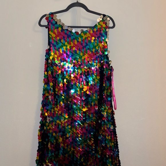 Betsey Johnson Dresses & Skirts - Betsey Johnson Sequin Dress Multi Color Size 12